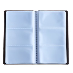 得力 5783名片册仿皮商务名片夹男士名片册名片本大容量名片册