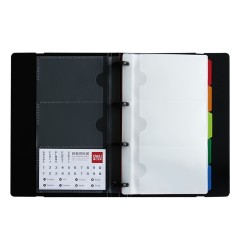 得力 5777 女士名片册 分类名片册大容量名片册 商务 PP 竖款120张