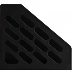 得力 9840一体式文件架 办公用品四栏文件框文件座 加厚文件架