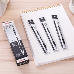 得力 S792中性笔替芯0.5mm半针管 水笔芯签字笔芯 20支/盒