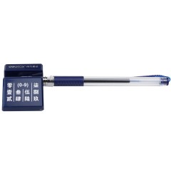 得力 思达6790台笔 180度旋转中性笔 桌面商务办公银行柜台笔