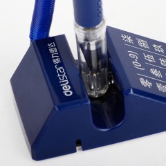 得力 思达6790台笔 180度旋转中性笔 桌面商务办公银行柜台笔