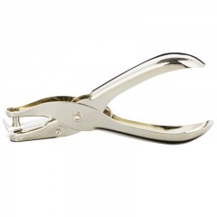 得力 0114手握式打孔机 6mm全金属单孔打孔器打洞器办公用品