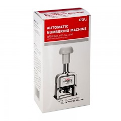 得力 7506六位自动号码机 日期页码打码机标码机财务用品