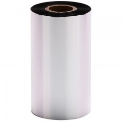 得力 81603 全树脂基碳带90mm*300m条码机亮白珠宝标签打印纸色带820T热转印打印机PVC覆膜哑银纸耐刮碳带