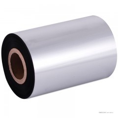 得力 81603 全树脂基碳带90mm*300m条码机亮白珠宝标签打印纸色带820T热转印打印机PVC覆膜哑银纸耐刮碳带