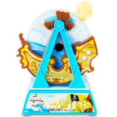 得力 海盗船削笔机学生可爱削笔器创意实惠卷笔刀笔刨0735