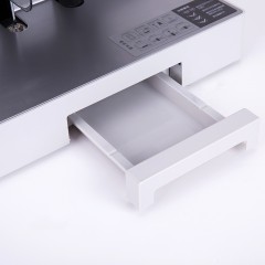 得力 14601全自动打孔凭证装订机电动机财务会计热熔胶铆管胶装机