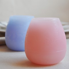 国产 外贸出口防风蜡烛 浪漫创意粉色玫瑰香薰露营无烟蜡烛灯