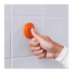 勒丹 钩带吸盘 橙色浴室厨房免打孔粘钩挂钩