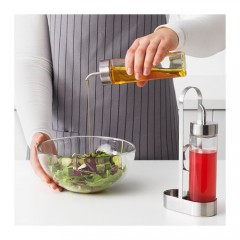 约特菲德 油/醋瓶3件, 玻璃, 不锈钢