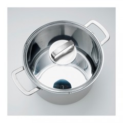 365+ 带盖汤锅10升不锈钢复合底玻璃盖电磁炉煤气 IKEA 365+