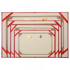 国产 证书皮纹封面制作荣誉证书奖状儿童培训内芯定制打印定做通用封皮