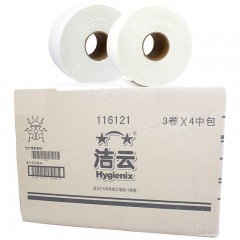 洁云 215米大卷纸厕纸整箱批发双层加厚116121商用家用珍宝大盘纸