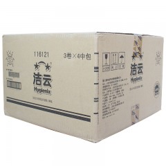 洁云 215米大卷纸厕纸整箱批发双层加厚116121商用家用珍宝大盘纸