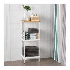 DYNAN 迪南 搁板柜, 白色, 竹子图案