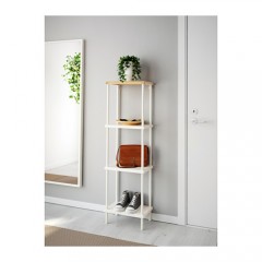 DYNAN 迪南 搁架单元, 白色, 竹子图案