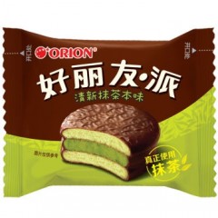 好丽友 抹茶派清新抹茶本味6枚 216g/盒(36克*6枚)