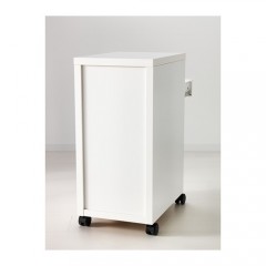 米克 抽屉柜带脚轮, 黑褐色 青少年房储物柜