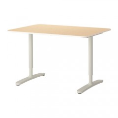 贝肯特 书桌 电脑桌办公桌 120*80cm 桦木贴面 黑色