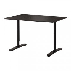 贝肯特 书桌 电脑桌办公桌 120*80cm 桦木贴面 黑色