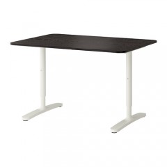 贝肯特 书桌 电脑桌办公桌 120*80cm 桦木贴面 黑色