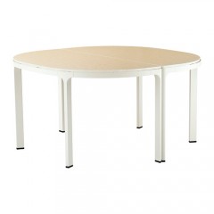 贝肯特 会议桌 140cm 白色，黑色