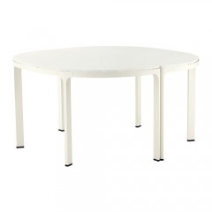 贝肯特 会议桌 140cm 黑褐色，白色