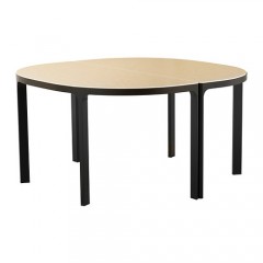 贝肯特 会议桌 140cm 桦木, 白色