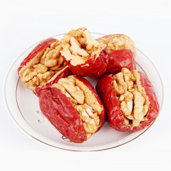 三只松鼠 枣夹核桃仁500g新疆和田大枣无核红枣零食夹心