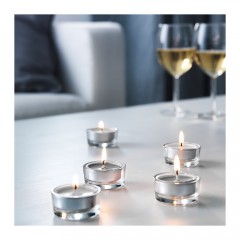 西恩利香味小圆蜡烛30件 香薰水疗SPA去味无烟蜡烛