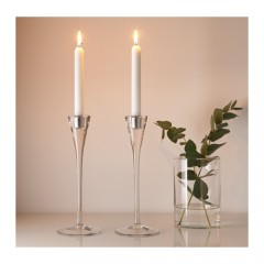 加斯凡利 烛台2件套 透明玻璃