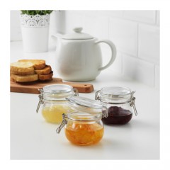 考肯 附盖罐, 透明玻璃