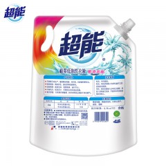 超能植翠低泡洗衣液2kg家庭量贩袋装