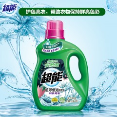 超能植翠低泡洗衣液瓶装4.9斤 天然椰子油生产机洗手洗去渍易漂