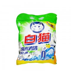 白猫1.2kg冷水速洁无磷洗衣粉沁新柠檬薄荷香
