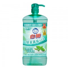 白猫绿茶薄荷洗洁精1.188kg双重精华清爽去油洁净清新