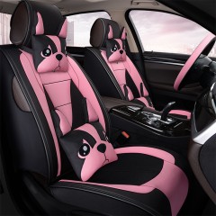 国产 汽车坐垫四季通用大众速腾朗逸宝来高尔夫卡通男女布艺全包围座套