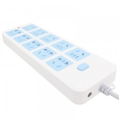 公牛 插座接线板插排过载保护安全保护门10孔3米 GN-110