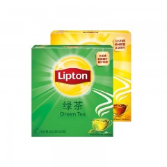 Lipton/立顿 黄牌精选红茶50包+绿茶50包  新老包装随机