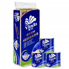 维达 卷纸蓝色经典3层160g卫生纸巾*10卷
