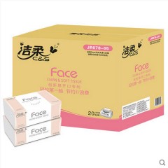 洁柔 JR078-02 face天然无香120抽抽取式纸面巾（10包装）