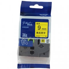 兄弟/Brother  TZe-621 黄底黑字 9mm标签带 兄弟标签机打印色带