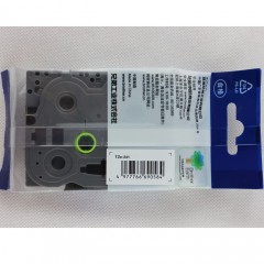 兄弟/Brother  TZe-241 白底黑字 18mm标签带 兄弟标签机打印色带