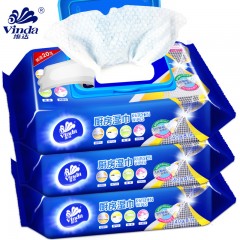 维达 厨房湿巾40片*3包卫生清洁用纸去油污湿纸巾擦油纸抽纸
