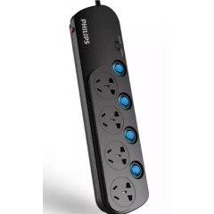 飞利浦 新国标双核卫士防雷防过载接线板插座 SPS5520C