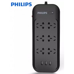飞利浦 PHILIPS接线板5位组合孔+4A快充4口USB智能定时插座 7530A