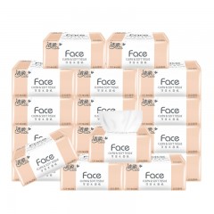 洁柔 3层135抽整箱18包抽纸巾 粉face可湿水面纸百花香味餐巾纸