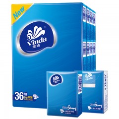 维达 超韧手帕纸4层8张36包卫生纸巾 可湿水面巾纸