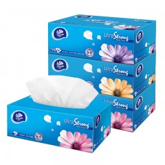 维达 超韧抽纸大规格3层130抽3盒面巾纸卫生纸巾